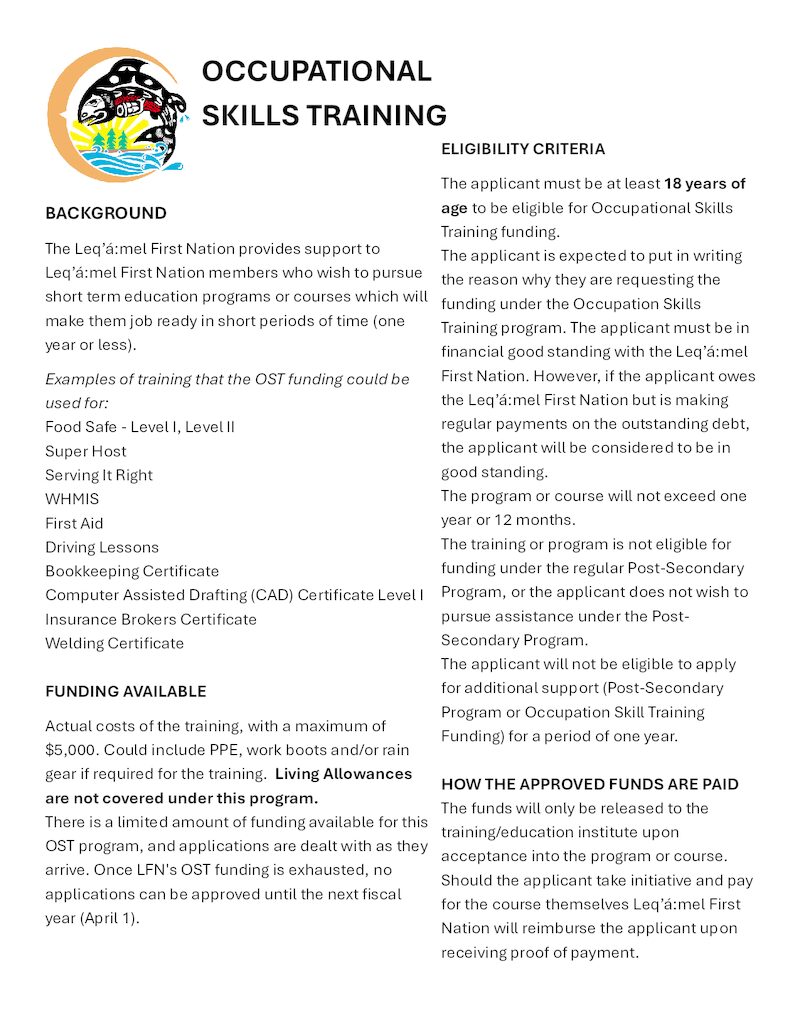 OST Application Form